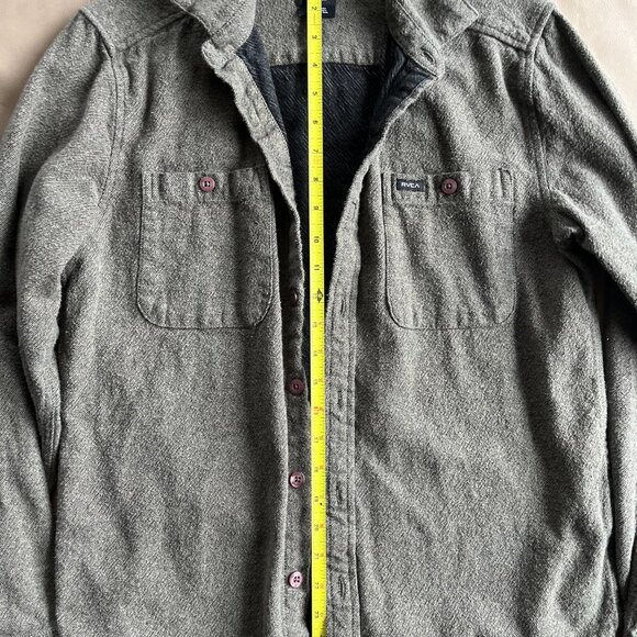 RVCA Greenish-Grey Button-Up Shirt - Picture 4 of 5